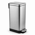 relaxdays M&uuml;lleimer Eckiger M&uuml;lleimer Edelstahl, 15 Liter