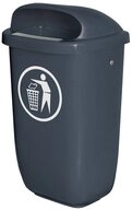 BRB-Lagertechnik M&uuml;lleimer BRB Abfall-Beh&auml;lter f&uuml;r den Au&szlig;enbereich, Inhalt...