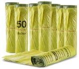 BigDean M&uuml;llbeutel 50 Rollen (650 S&auml;cke) 90 L HDPE Gelb ca. 60x87 cm plus 5cm