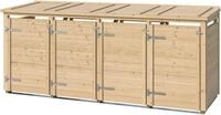 weka M&uuml;lltonnenbox Killarney, Metall pulverbeschichtet, f&uuml;r 4 M&uuml;lltonnen,...