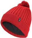 Bommelm&uuml;tze JACK WOLFSKIN "POM POM BEANIE", Herren, Gr. M, rot (sirenrot),