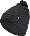 Bommelm&uuml;tze JACK WOLFSKIN "POM POM BEANIE", Herren, Gr. M, schwarz (phantom),