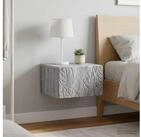 vidaXL Nachtkommode vidaXL Wandmontierter Beistelltisch 2 stk. Grau Sonoma