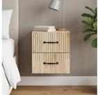 vidaXL Nachtkommode vidaXL Wandmontierter Nachttisch Sonoma-Eiche 34,5 x 33 x...