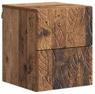 vidaXL Nachttisch Wandmontierter Nachttisch Altholz 34,5 x 33 x 40 cm (1-St)