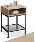 tectake Nachttisch Couchtisch mit offenem Fach und Gitterablage, 40,5 x 40,5 x...