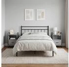 vidaXL Nachtkommode vidaXL H&auml;ngender Nachttisch 2 stk. Sonoma-Grau 40 x 30 x...