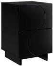 vidaXL Nachttisch Nachttisch Schwarz 33,5 x 34,5 x 50 cm Holzwerkstoff (1-St)