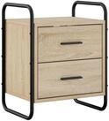 vidaXL Nachttisch 40 x 30 x 50 cm H&auml;ngender Nachttisch Sonoma-Eiche 40x30x50 cm
