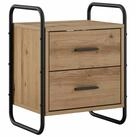 vidaXL Nachttisch 40 x 30 x 50 cm H&auml;ngender Nachttisch Artisan-Eiche 40x30x50...