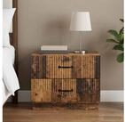 vidaXL Nachtkommode vidaXL Nachttisch Altholz 62 x 34,5 x 44,5 cm Holzwerkstoff