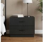 vidaXL Nachtkommode vidaXL Nachttisch Schwarz 62 x 34,5 x 44,5 cm Holzwerkstoff