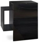 Vladon Nachttisch Queens (Nachttischschrank mit 2 Schubladen, und 1 seitlichem...