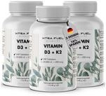 XTRA FUEL Vitamin D3 + K2 240 Tabletten - 20.000 I.E. + 200mcg - 100% rein...