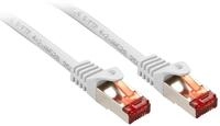 Lindy Lindy 47381 Basic Cat6 S/FTP Kabel, wei&szlig;, 0.50m Patchkabel Netzwerkkabel