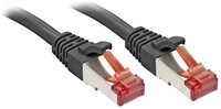 Lindy LINDY 47783 RJ45 Patchkabel CAT 6 S/FTP 10.00 m Schwarz mit Rastnasens