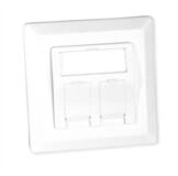 ROLINE Unterputzdose Modulaufnahme Netzwerk-Panel (2fach, f&uuml;r Keystones)