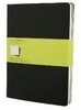 MOLESKINE Notizheft, Cahier 3er Set - mit Kartoneinband - 70g-Papier