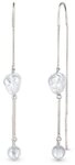 Elli Paar Ohrh&auml;nger Ohrh&auml;nger Rock Crystal Transparent 925 Sterling Silber