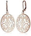 Elli Paar Ohrh&auml;nger Ornament Blume Orientalisch Oval Schmuck Geschenk 925 Silber