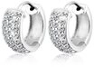 Elli Paar Creolen Paar Creolen Elegant 925 Silber, mit Kristallen von...