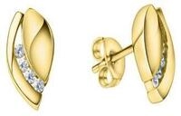 Zeeme Paar Ohrstecker 925/- Sterling Silber vergoldet Zirkonia