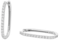 TOM TAILOR Paar Creolen Schmuck Geschenk Silber 925, mit Zirkonia (synth)