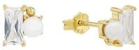 Amor Paar Ohrstecker Schmuck Geschenk, Perle, mit Zirkonia (synth) - mit...