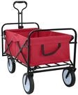 vidaXL Bollerwagen 94 x 53 x 99 cm Bollerwagen Handwagen Klapp-Handwagen Rot...