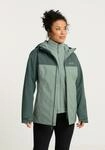3-in-1-Funktionsjacke JACK WOLFSKIN "MOONRISE 2 3IN1 JKT W", Damen, Gr. M, gr&uuml;n