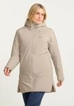 Winterjacke JACK WOLFSKIN "HEIDELSTEIN 2 INS JKT W", Damen, Gr. XS (34), beige