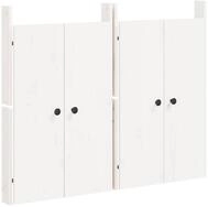 vidaXL Schrankt&uuml;r, T&uuml;ren f&uuml;r Outdoor-K&uuml;che 2 Stk. Wei&szlig; 50x9x82cm Massivholz
