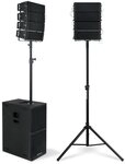 Pronomic V-Array Large Set, 1100 W RMS, bis ca. 200 Zuh&ouml;rer Lautsprecher...