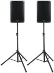 Pronomic C-215 MA - Aktive 2-Wege Bi-Amp Box Stereo Set Lautsprecher 2.0...