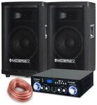 McGrey PA Komplettset DJ Anlage Party-Lautsprecher (Bluetooth, 300 W,...