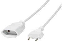 LogiLink CP125 Netzkabelverl&auml;ngerung Verl&auml;ngerungskabel, 1 m, Wei&szlig;,...