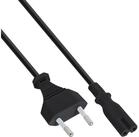 Inline InLine&reg; Netzkabel, Netzstecker auf Euro 8 C7 Stecker, 0,50m Stromkabel