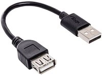 Akyga Akyga USB-Kabel USB-A Stecker, USB-A Buchse 0.15 m Schwarz AK-USB-2...