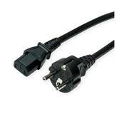 ROLINE Netzkabel, IEC-Buchse & CEE7/7-Stecker gerade Stromkabel, Schutzkontakt,...