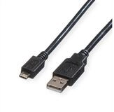 ROLINE USB 2.0 Kabel USB-Kabel, USB 2.0 Typ A M&auml;nnlich (Stecker), USB 2.0 Typ...