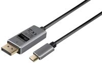 Maxtrack Computer-Kabel, USB-C, USB-C auf DisplayPort (100 cm), USB Typ C auf