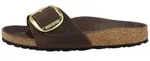 Birkenstock Madrid Big Buckle ge&ouml;ltes Nubukleder schmal Damen Sandale Sandaletten,