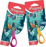 MAPED Bastelscheren Kinderschere JUNGLE fever petrol/pink