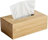 CLP Aufbewahrungsbox Kalmia (1er), Bambus, f&uuml;r Kosmetik- und Taschent&uuml;cher