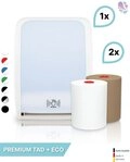 Blanc Hygienic Papiertuchspender, (Set, 1 Spender + 2 Handtuchrollen)