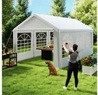 LuxusKollektion Partyzelt Partyzelt Wei&szlig; 3x6m PE 200g/130g