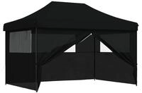 vidaXL Partyzelt Party-Zelt 279 x 410 x 315 cm Schwarz Oxford-Stoff