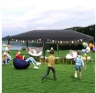 LuxusKollektion Faltpavillon Faltpavillon 3x6m Wasserdicht Sonnenschutz Schwarz