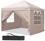 LuxusKollektion Faltpavillon Faltpavillon 2x2m wasserdicht mit Seitenwaenden