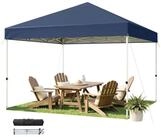 LuxusKollektion Faltpavillon Faltpavillon 3x3 Blau UV50+ Wasserdicht